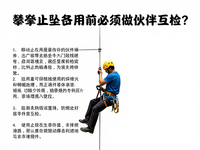 攀登必看,移动止坠器使用前,为何必须做伙伴互检?