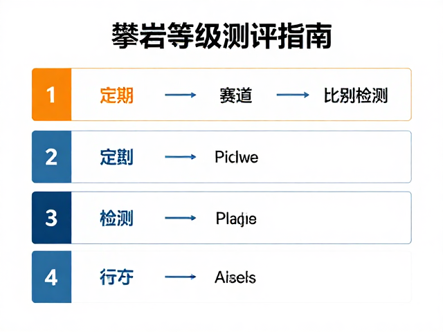 攀岩等级测评指南，竞速赛道技巧与定期设备检测安全规范