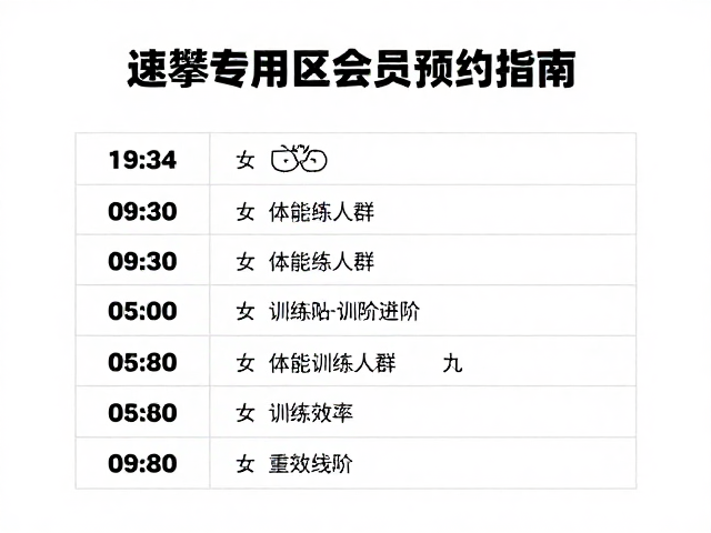 速攀专用区会员预约指南,体能训练人群高效进阶攻略