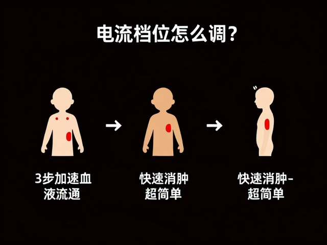 电流档位怎么调？3步加速血液流通，快速消肿超简单