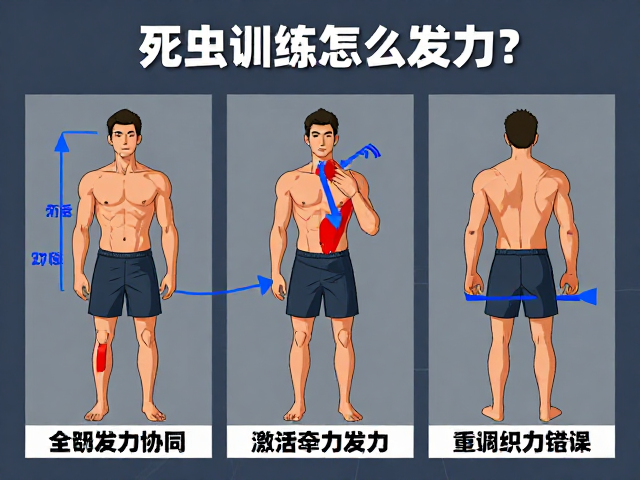 死虫训练怎么练?全身发力协同,激活背阔肌牵引发力