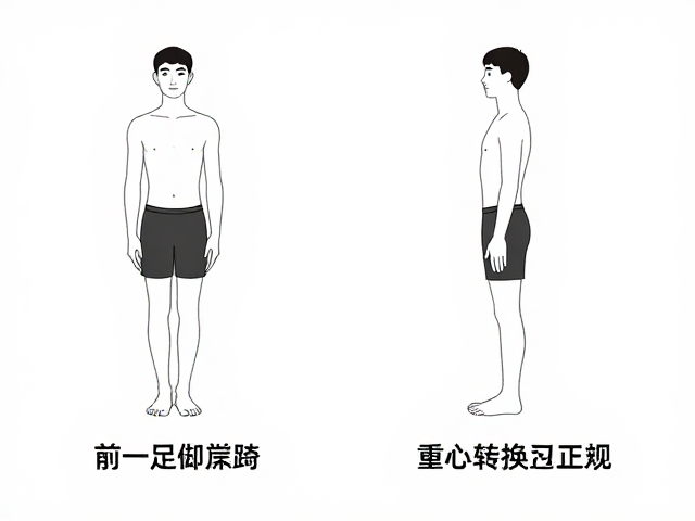 标准体态下前脚掌踩点与重心转换过急的纠正指南