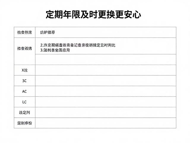 定期检查记录破损判定,按年限及时更换更安心