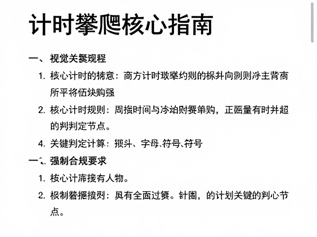 商业赛事增多，如何计算净攀爬时间？计时攀爬核心指南