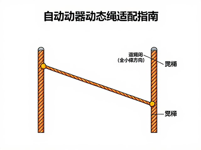 自动制动器动态绳适配指南，正确穿绳方向详解