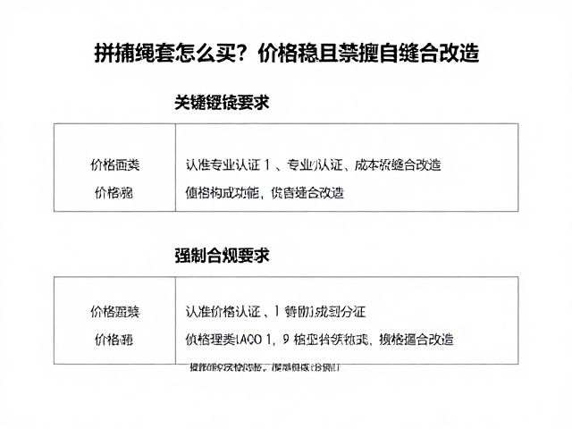 拼接绳套怎么买?认准专业认证,价格稳且禁擅自缝合改造