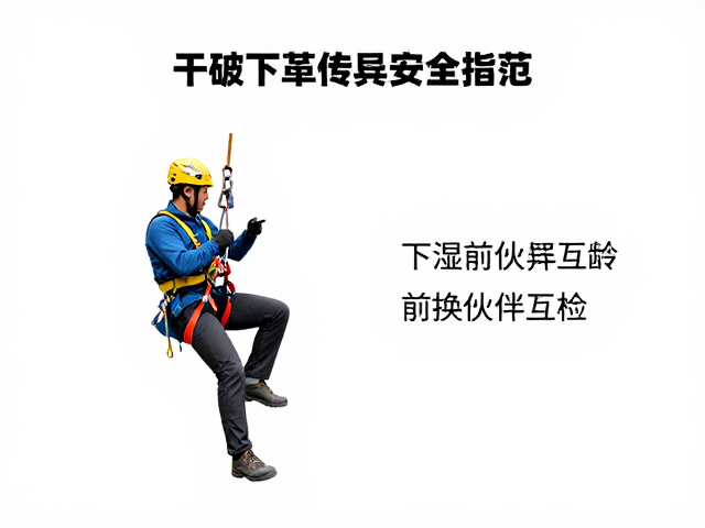 手动下降器使用指南,干湿绳环境差异与下降前伙伴互检安全规范