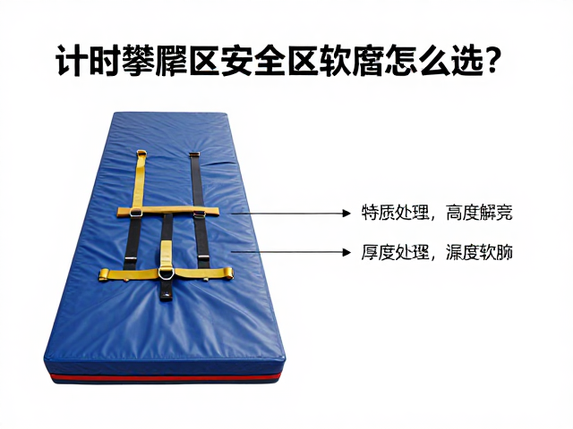 计时攀爬赛道安全指南，安全带与落地区软垫怎么选？