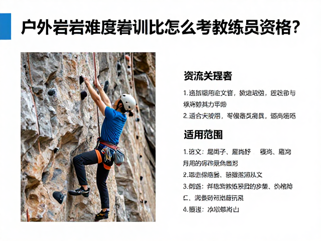 户外岩墙难度攀岩比赛怎么考教练员资格?最新认证流程解析