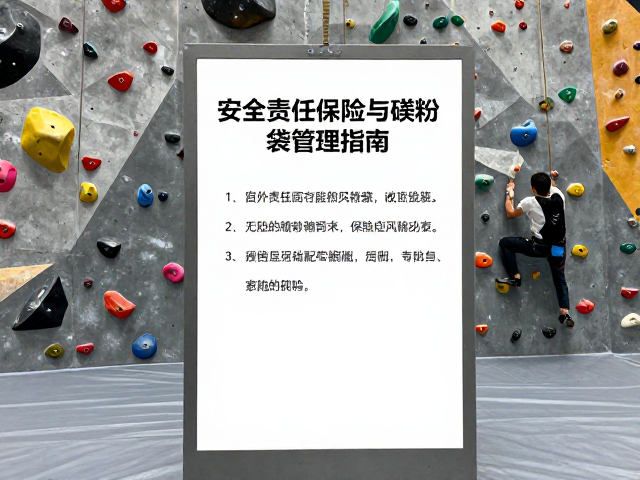 攀岩馆必配，露天攀爬区安全责任保险与镁粉袋管理指南