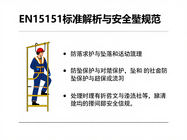 EN15151标准解析,防坠保护与坠落练习的安全规范