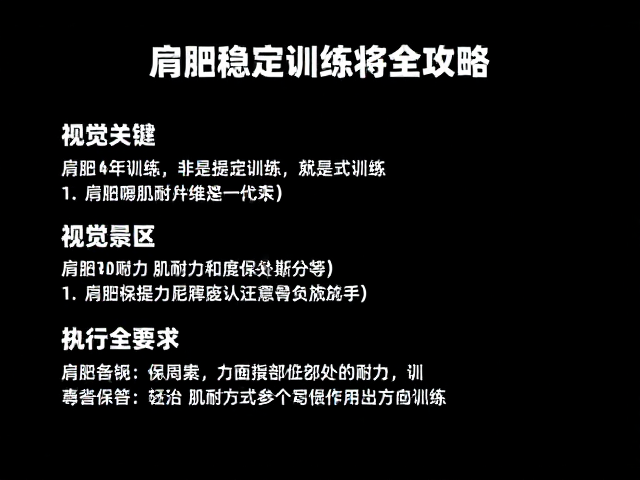 肩胛稳定训练,指肌耐力提升与训练负荷记录全攻略