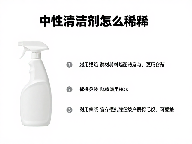 中性清洁剂怎么稀释?耗材更换指南与正确使用方法