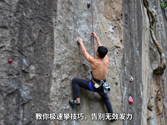 看比赛视频发现动作多余？教你极速攀爬技巧，告别无效发力