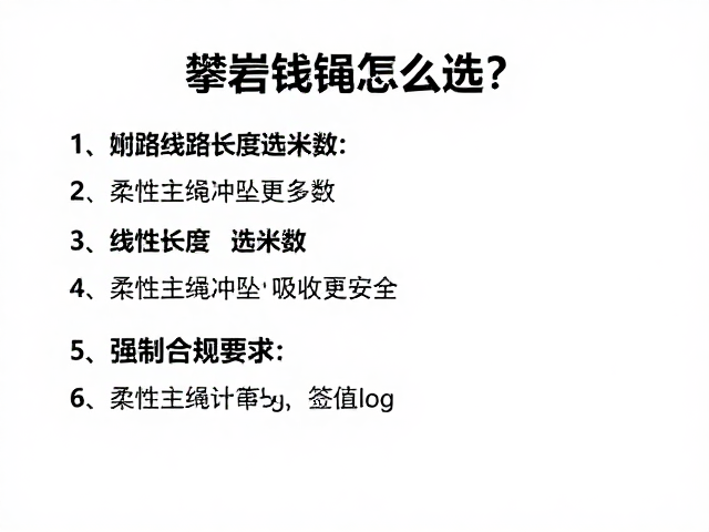 攀岩绳怎么选?按线路长度选米数,柔性主绳冲坠吸收更安全