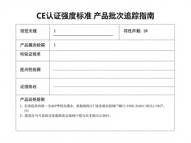 承重织带CE认证强度标准与产品批次追踪指南
