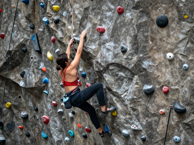 攀岩换脚重心不稳?试试蹬岩借力与外侧踩,轻松稳住重心!