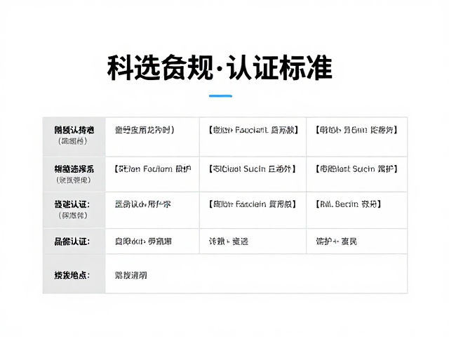 资质认证产品的科学筛选标准