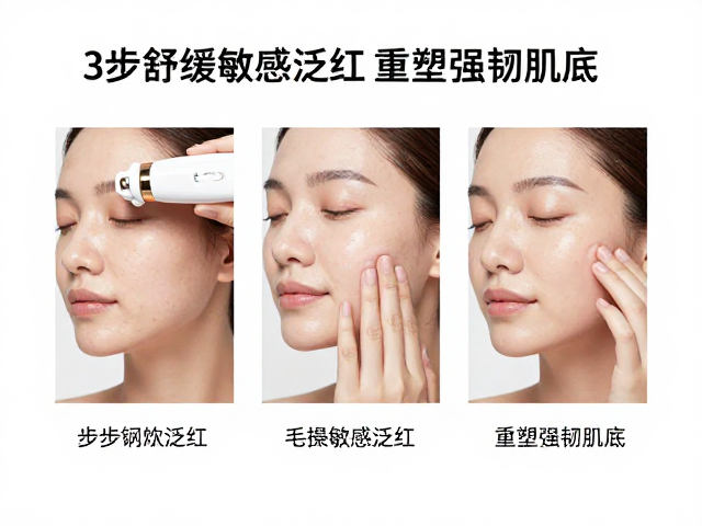 三步舒缓泛红的操作逻辑