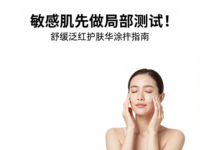 敏感肌先做局部测试！舒缓泛红护肤精华涂抹指南