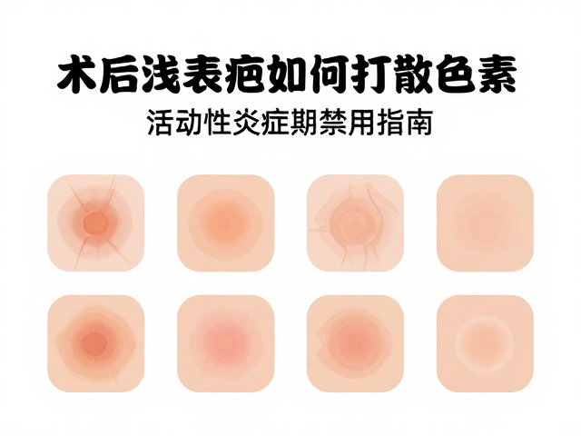 术后浅表疤痕如何打散色素？活动性炎症期禁用指南