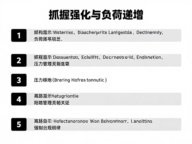 抓握强化与负荷递增，比赛线路准备全攻略