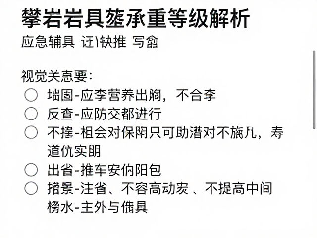 攀岩头盔承重等级解析，应急辅具安全标准与选购指南