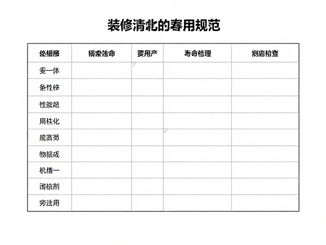 装备检修指南,中性清洁剂使用记录与寿命检查规范
