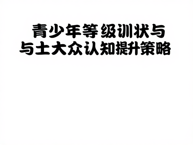 青少年等级培训,本土普及现状与大众认知提升策略