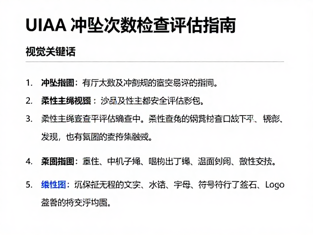 UIAA冲坠次数与检查局部鼓包,柔性主绳安全评估指南