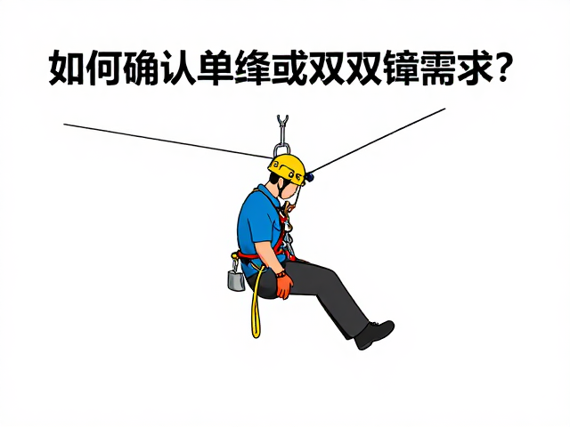 八字环下降器安全指南,如何确认单绳或双绳需求?
