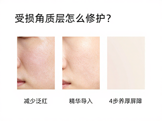 受损角质层怎么修护？减少泛红，精华导入，4步养厚屏障