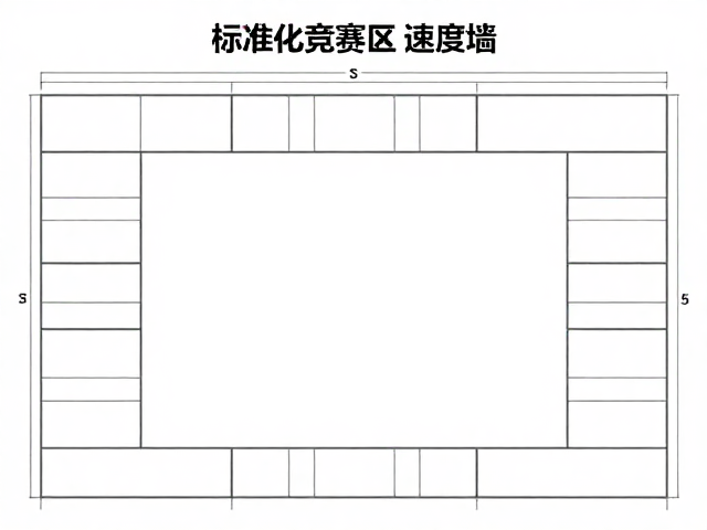标准化竞赛区速度墙标准尺寸,打造运动活力风格专业场地