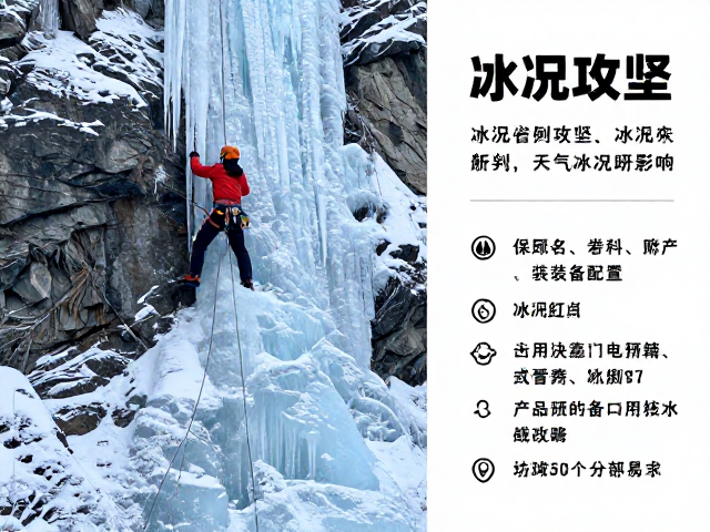 冰雪岩壁攻坚，冰瀑攀登受天气冰况影响大，附攻略