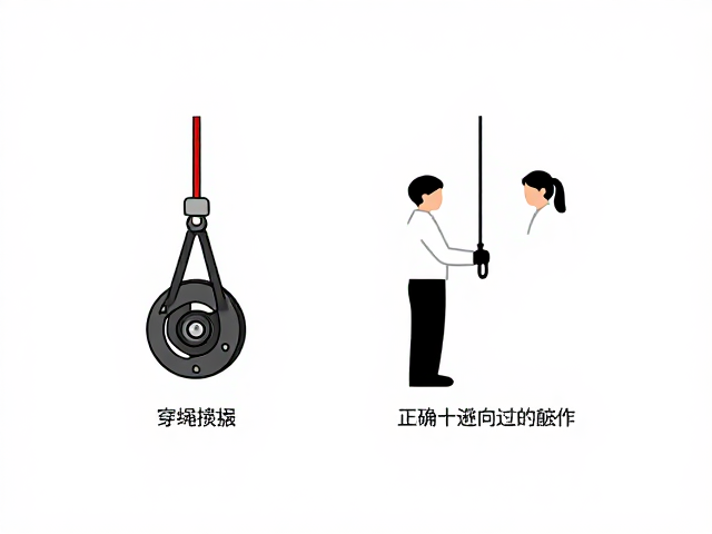 绳速调控器下降操作指南,正确穿绳方向详解