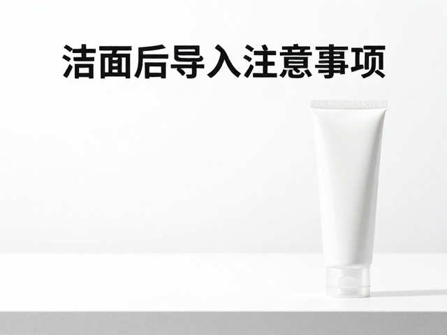 洁面后导入注意事项，台面整洁防感染，破损禁用需谨慎