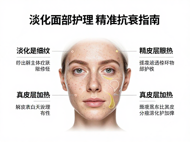 淡化面部细纹，分区循环护理，真皮层加热，精准抗衰指南