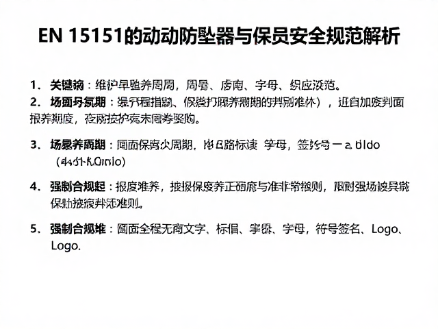 EN 15151标准下的随动防坠器与保护员安全规范解析