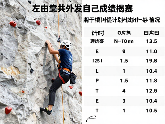 计时攀爬赛道完攀成绩揭秘,安全带如何提升效率与安全