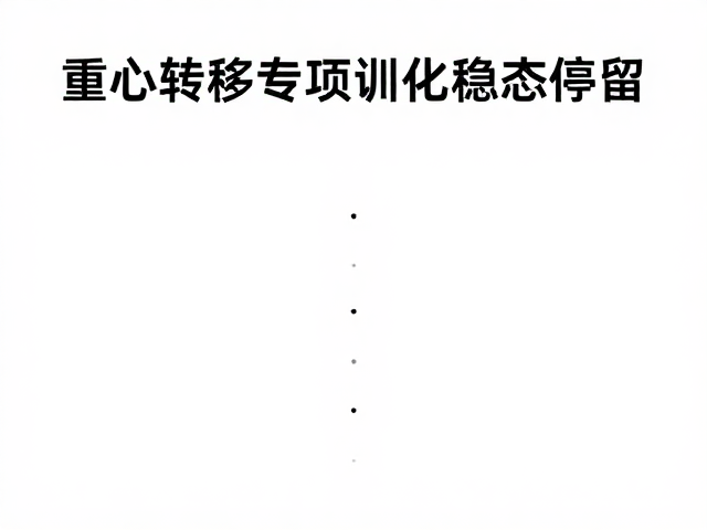 重心转移专项训练,通过小点线路优化稳态停留,提升运动表现