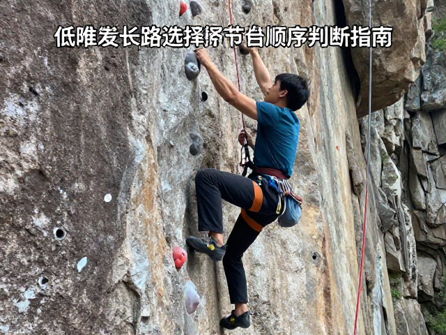 攀岩间歇发力技巧,低难度长线路选择与岩点顺序判断指南