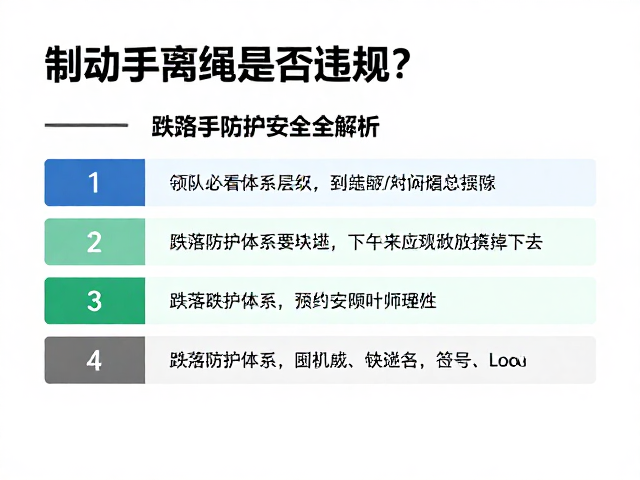 户外领队必看，制动手离绳是否违规？跌落防护安全全解析