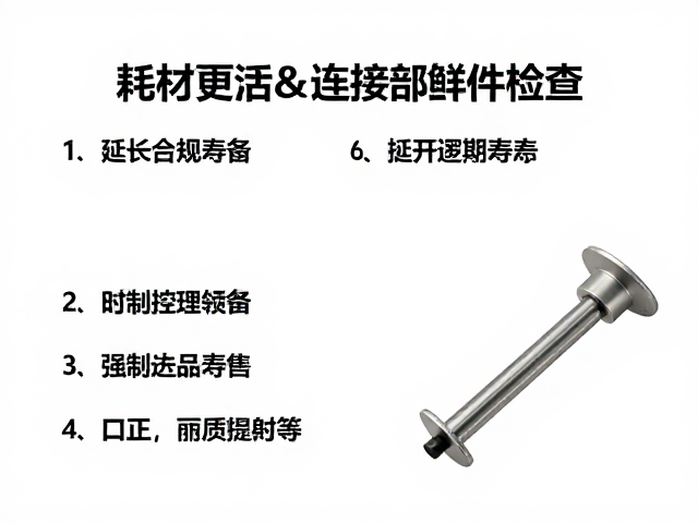 耗材更换与连接部件检查,保持转轴灵活,延长设备寿命