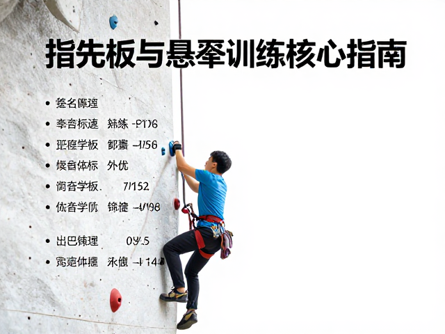 先锋攀登体系升级，指力板与悬垂训练核心指南