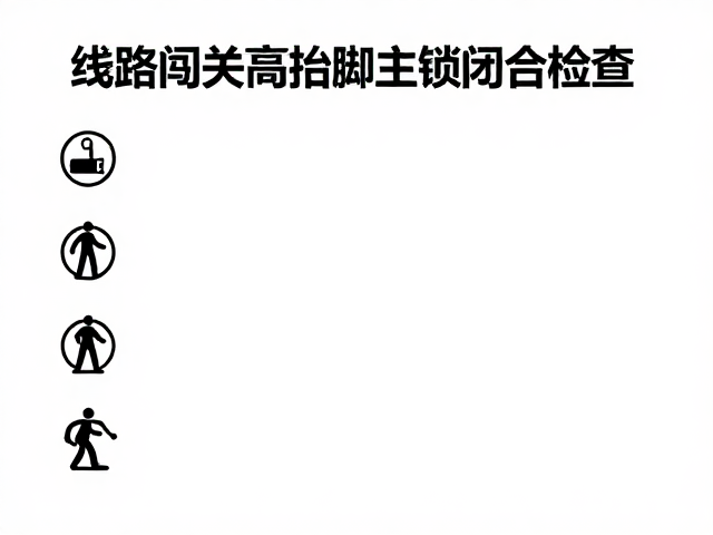 线路闯关高抬脚主锁闭合检查,登山安全必读指南