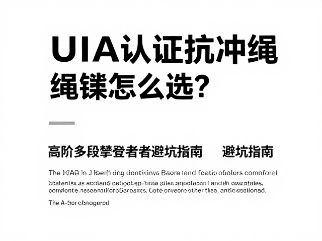 UIAA认证抗冲绳索怎么选?高阶多段攀登者避坑指南