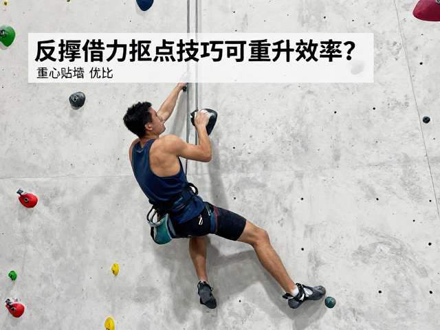 反握借力抠点技巧，重心贴墙如何提升攀岩效率？