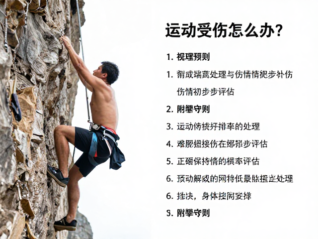 运动受伤怎么办?制动端处理与伤情初步评估,附攀爬守则