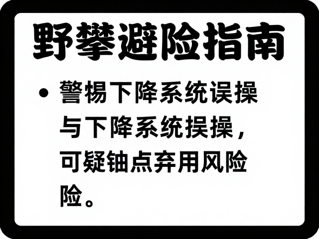 野攀避险指南，警惕下降系统误操作与可疑锚点弃用风险