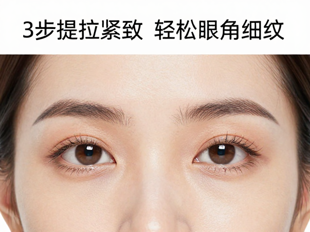 避开眼球喉结！3步提拉紧致，轻松抚平眼角细纹